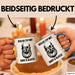 Glatzköpfige Männer Tasse Geschenk Lustige Geschenkidee Geiler Typ Mit Bart Und Glatze Blau Trendation