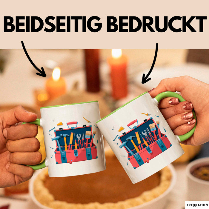 Heimwerker Fan Tasse Geschenkidee für DIY Liebhaber Grün Trendation
