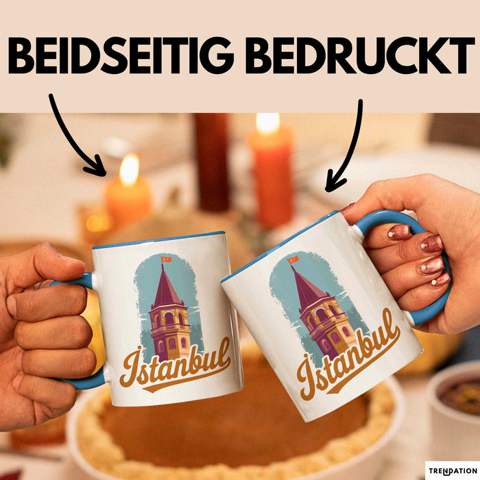 Istanbul Türkei Tasse Geschenk Lustige Geschenkidee Spruch Blau Trendation