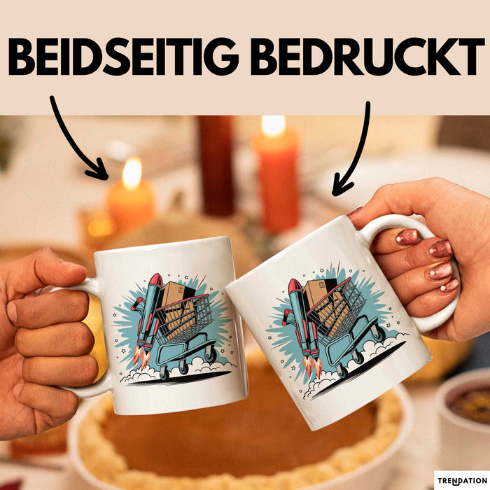 E Commerce Verkäufer Tasse Geschenkidee Online Unternehmer Weiß Trendation