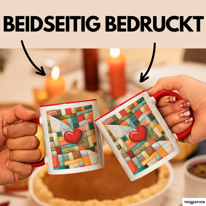 Quilter Tasse Geschenk Lustige Geschenkidee Spruch Für Patchwork Fans Rot Trendation