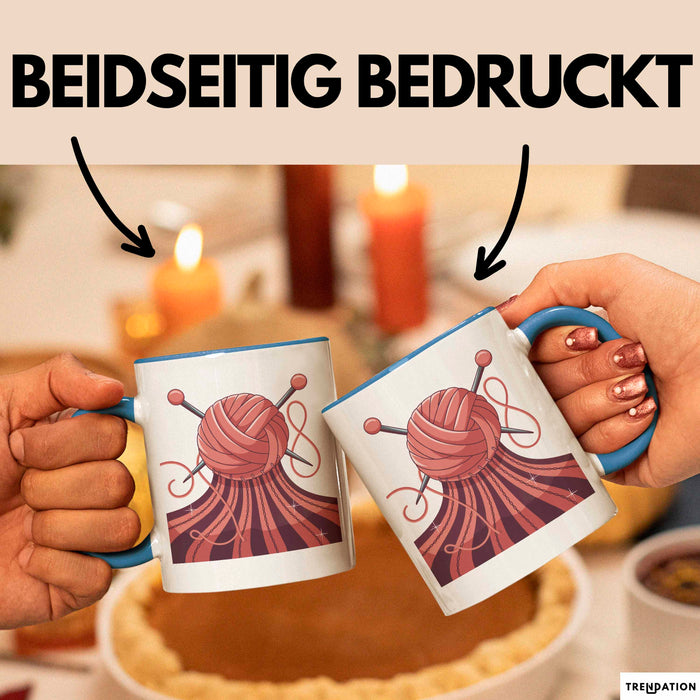 Stricker Tasse Geschenk Lustige Geschenkidee Spruch Für Garn Liebhaber Blau Trendation