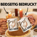 Katze Spatz Tasse Geschenk Grafik Halte Durch Geschenkidee Kaffee-Becher Rosa Trendation