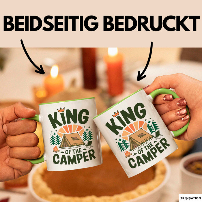 Camper Camping Tasse Geschenk Lustige Geschenkidee Spruch Kinf OF The Camper Grün Trendation