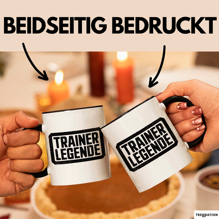 Fußballtrainer Fußballteam Tasse Geschenk Lustige Geschenkidee Spruch Trainer Legende Trendation