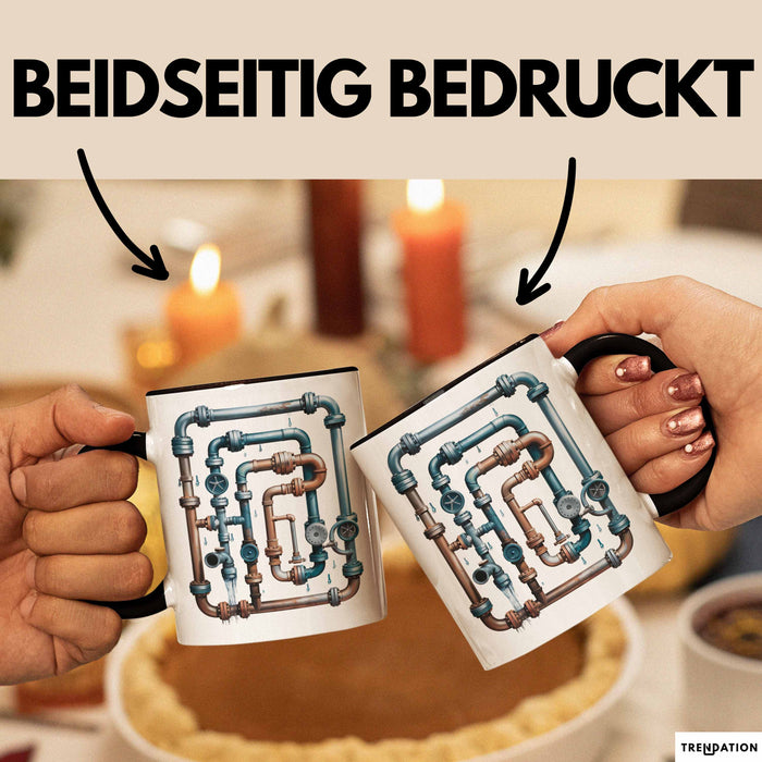 Klempner Tasse Geschenkidee für Rohrleger Lustiger Spruch Trendation