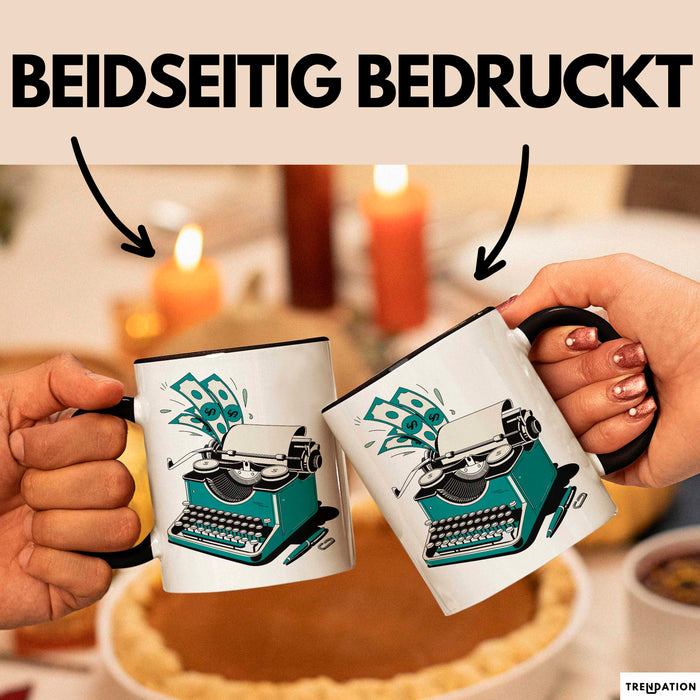 Freiberuflicher Autor Tasse Geschenkidee für Wortliebhaber Trendation