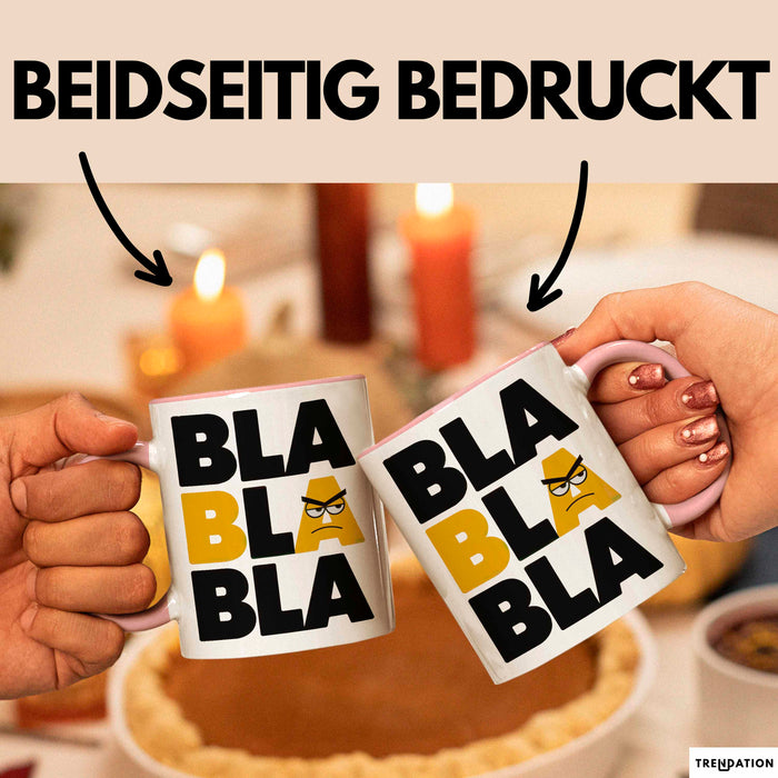 Sarkasmus Tasse Geschenkidee Bla Sarkastischer Humor Rosa Trendation