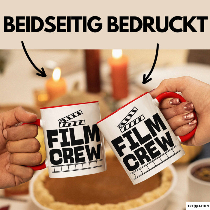 Film-Crew Tasse Geschenk Fime-Macher Geschenkidee Becher Rot Trendation