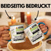 Trekking-Enthusiastin Tasse Geschenk Lustiger Spruch Bitte Erheben Sie Sich Seine Majestät Die Trekking-Enthusiastin Betritt Den Raum Blau Trendation