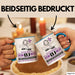 DJ Geschenk Tasse Ich Bin DJ Aber Sag Doch Einfach Superheld Lustige Geschenkdiee für DJ Kaffee-Becher Blau Trendation