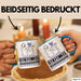 Stiefenkel Geschenk Tasse Ich Bin Stiefenkel Aber Sag Doch Einfach Superheld Lustige Geschenkdiee für Stiefenkel Kaffee-Becher Blau Trendation