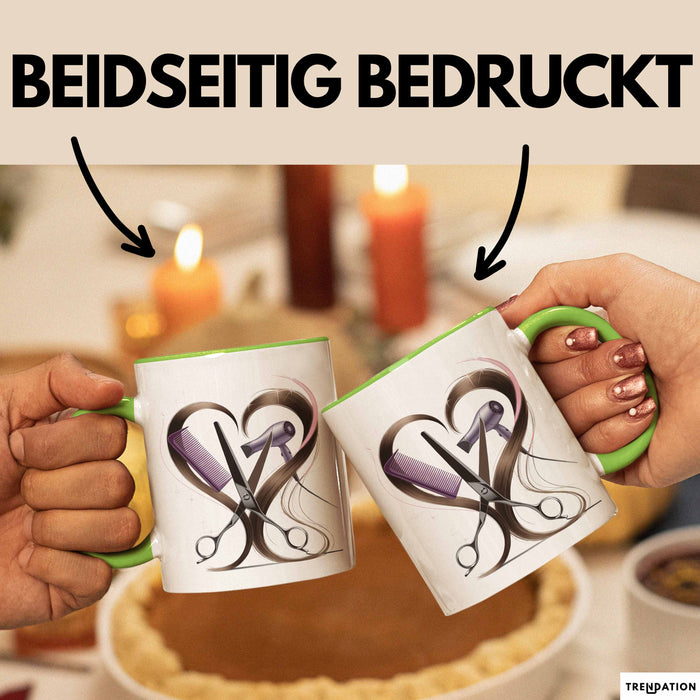 Friseur Tasse Geschenk Lustige Geschenkidee Spruch Für Haar Künstler Grün Trendation