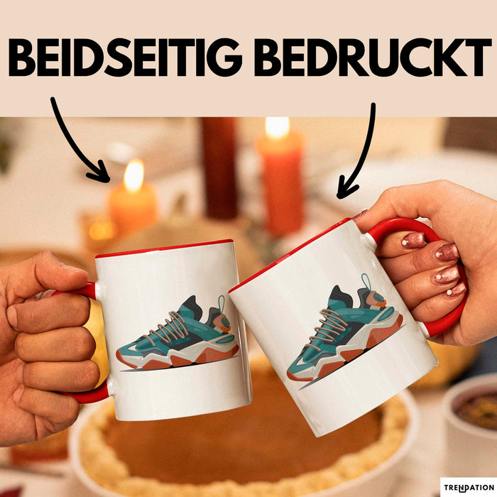 Sneakerhead Tasse Geschenkidee für Schuhsammler Rot Trendation