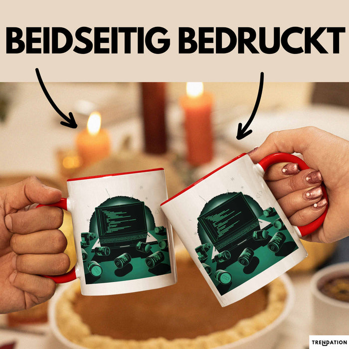 Software Entwickler Tasse Geschenk Lustige Geschenkidee Spruch Für Code Süchtige Rot Trendation