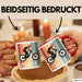 Tasse SIEBEN Grafik RetroStil Geschenkidee 7. Geburtstag Jungs Rot Trendation