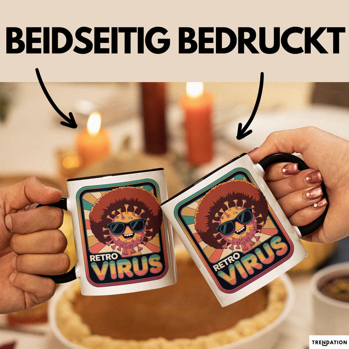 Computerprogrammierer Softwareingenieur Tasse Geschenk Lustige Geschenkidee Spruch Retro Virus Trendation