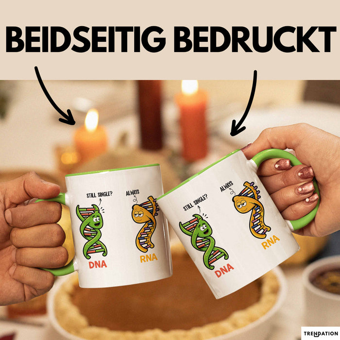 Naturwissenschaft Biologie Lehrer Biologe Tasse Geschenk Lustige Geschenkidee Spruch Immer Noch Single Grün Trendation