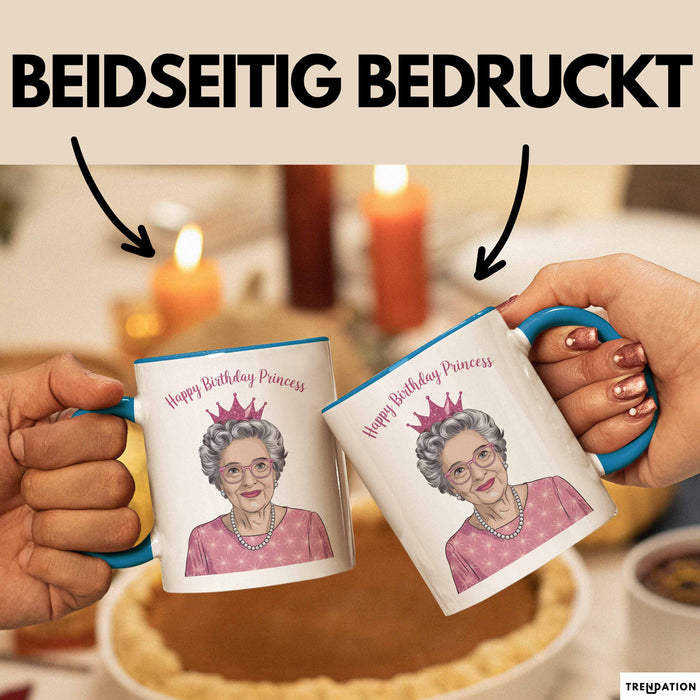 Geburtstagsfeier Tasse Geschenk Lustige Geschenkidee Spruch Alles Gute Zum Geburtstag Prinzessin Blau Trendation