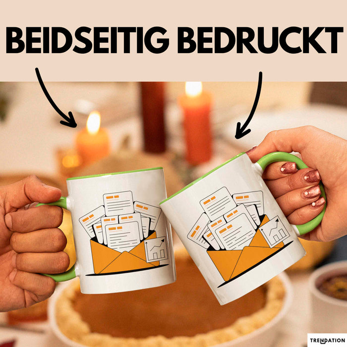 E Mail Marketer Tasse Geschenk Lustige Geschenkidee Spruch Für Inbox Strategen Grün Trendation