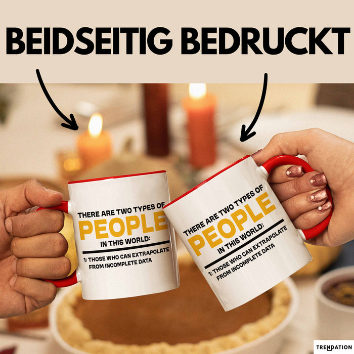 Computerprogrammierer Softwareingenieur Tasse Geschenk Lustige Geschenkidee Spruch Es Gibt Zwei Arten Von Menschen Auf Dieser Welt Rot Trendation