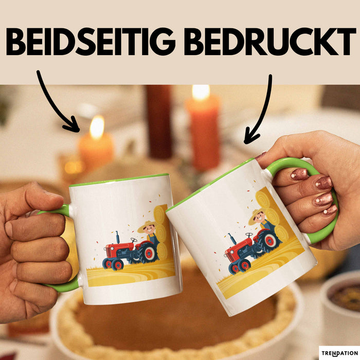 Landwirt Tasse Geschenk Lustige Geschenkidee Spruch Für Landleben Liebhaber Grün Trendation