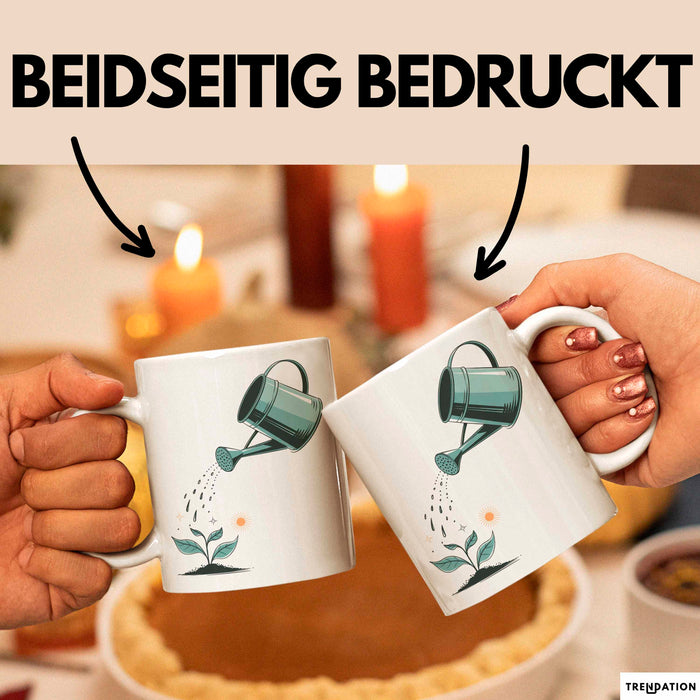Gärtner Tasse Geschenkidee für Gartenliebhaber Weiß Trendation