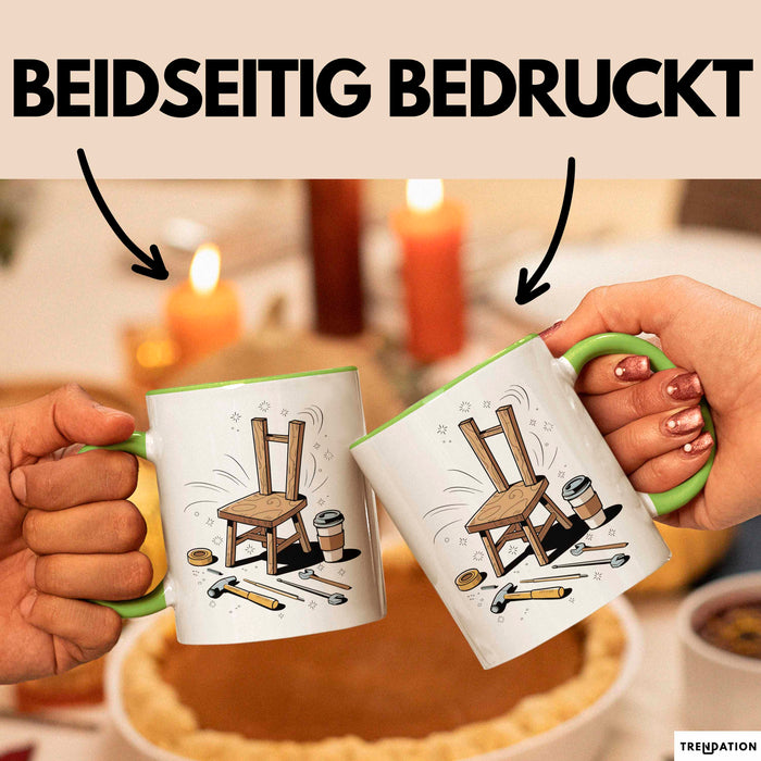 DIY Möbelbauer Tasse Geschenk Lustige Geschenkidee Spruch Für Holz DIY Macher Grün Trendation
