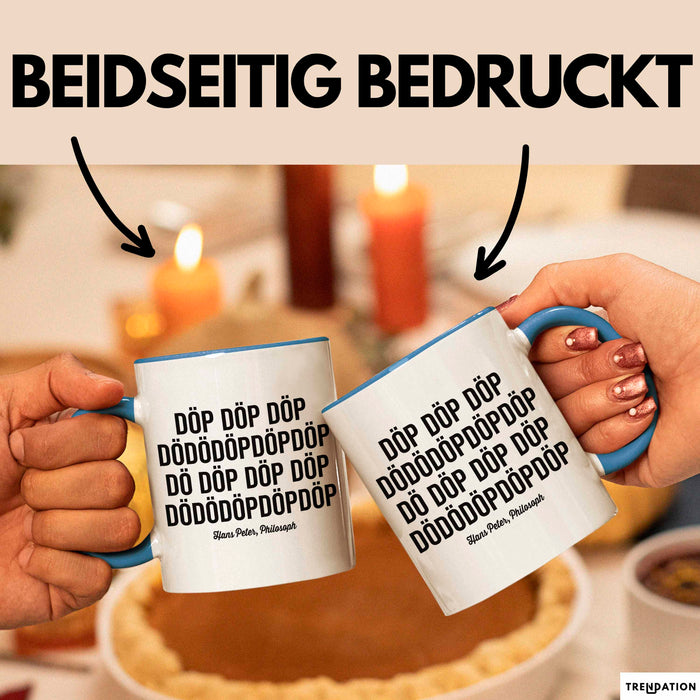 Rave House Musik Festival Party Tasse Geschenk Lustige Geschenkidee Spruch Blau Trendation
