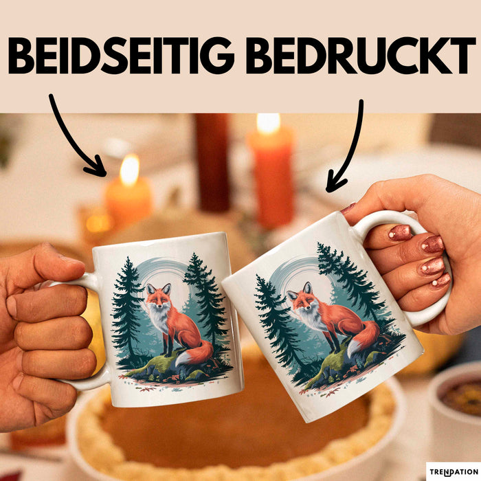 Fuchs Tierliebhaber Tasse Geschenk Lustige Geschenkidee Spruch Weiß Trendation