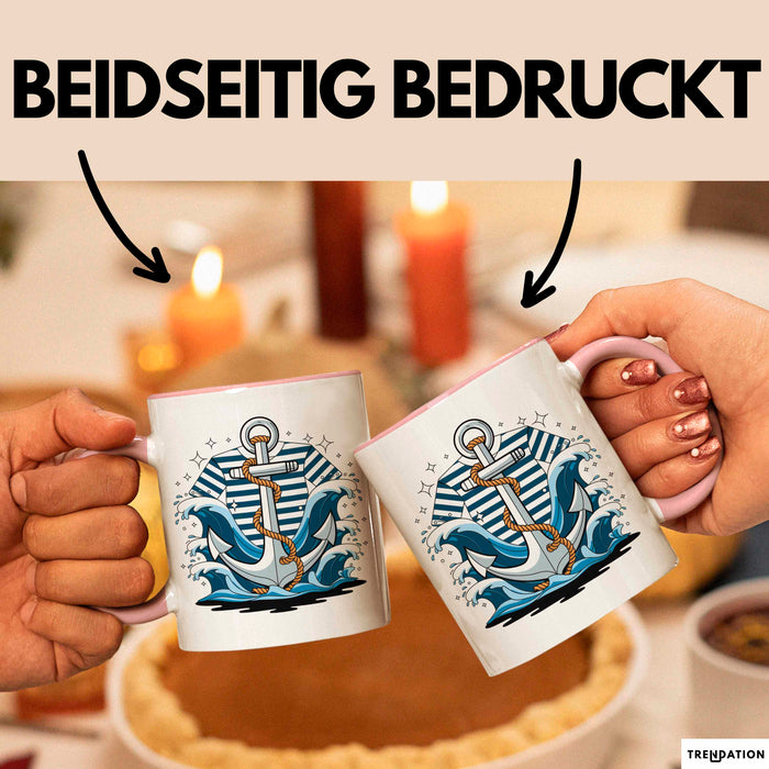 Seemann Tasse Geschenk Lustige Geschenkidee Spruch Für Ozean Liebhaber Rosa Trendation
