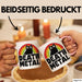 Death Metal Tasse Geschenk Katze Becher Geschenkidee Humor Katzen-Liebhaber Rosa Trendation