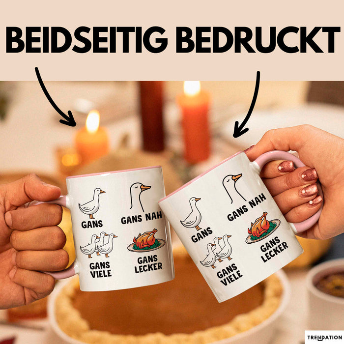 Gans Vogel Tasse Geschenk Lustige Geschenkidee Spruch Rosa Trendation
