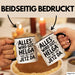 Helga Tasse Geschenk Alles Ist Gut Helga Ist Jetz Da Geschenkidee Becher mit Name Schwarz Trendation