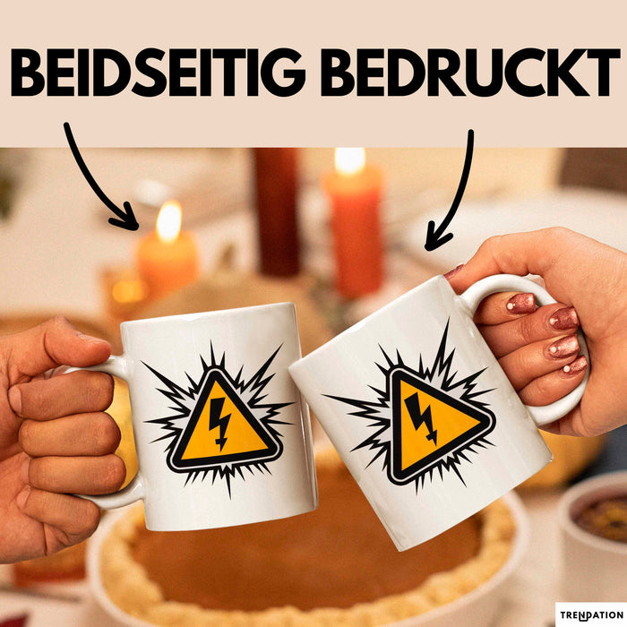Elektriker Tasse Geschenkidee Elektrotechniker Lustig Geschenkidee Lustig Weiß Trendation