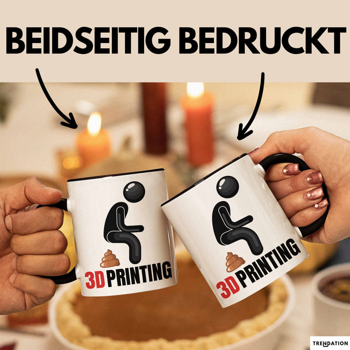 Humor Tasse Geschenk Figur 3DHaufen Witzige Geschenkidee Schwarz Trendation