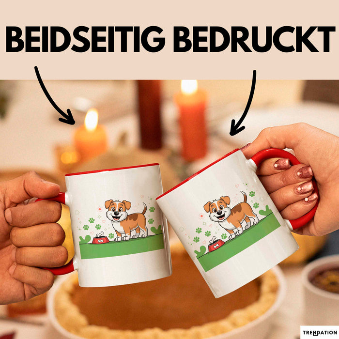 Hundebesitzer Tasse Geschenk Lustige Geschenkidee Spruch Für Hunde Eltern Rot Trendation