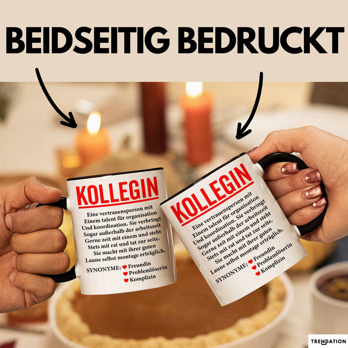 Büroarbeit Kollege Wertschätzung Tasse Geschenk Lustige Geschenkidee Spruch Kollegin Trendation