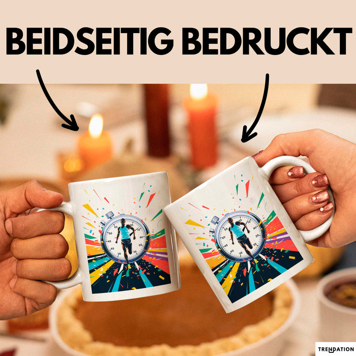 Läufer Tasse Geschenk Lustige Geschenkidee Spruch Für Ziel Linien Jäger Weiß Trendation