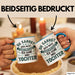 Vater Von 3 Kindern Du Kannst Mich Nicht Erschrecken Ich Habe 3 Töchter Becher Tasse Blau Trendation