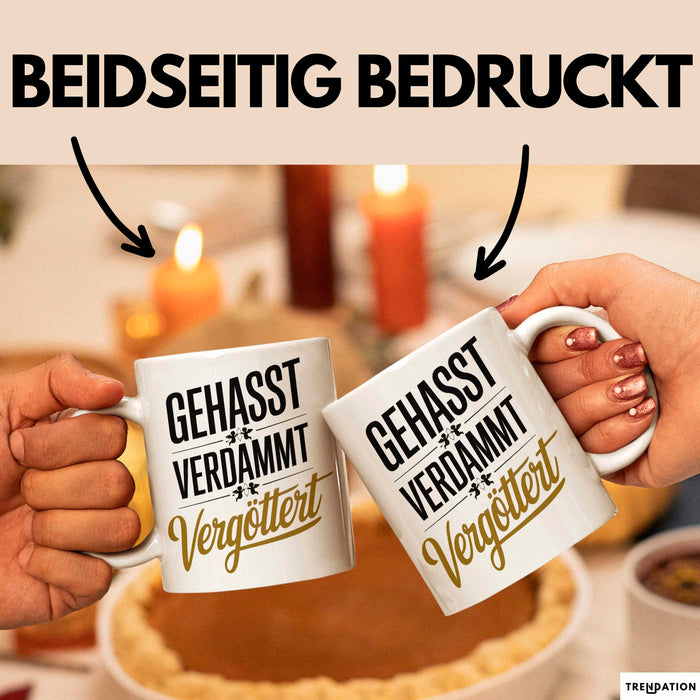 Onkel Sarkastisch Sarkasmus Tasse Geschenk Lustige Geschenkidee Spruch Gehasst Verdammt Vergöttert Weiß Trendation