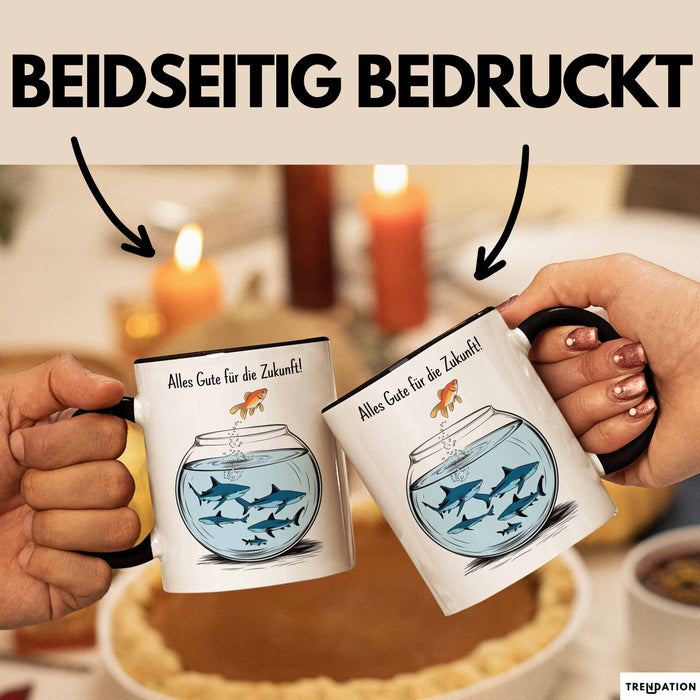 Büroarbeit Kollege Abschied Tasse Geschenk Lustige Geschenkidee Spruch Alles Gute Für Die Zukunft Schwarz Trendation