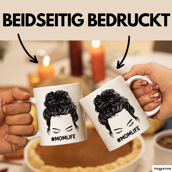 Mutter Tasse Geschenk Stress #Momlife Geschenkidee für beste Mama Muttertag Idee Mom Geschenk von Tochter an Mutter Weiß Trendation