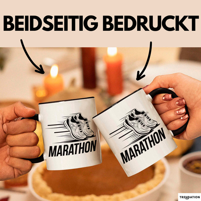 Marathonläufer Tasse Geschenkidee für Laufexperten Trendation