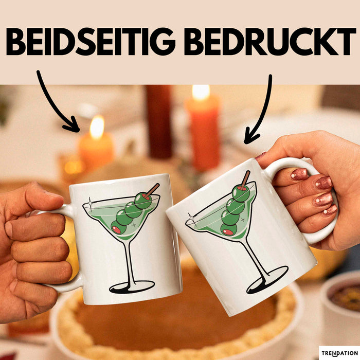 Cocktail Liebhaber Tasse Geschenkidee für Mixologie Fan Weiß Trendation