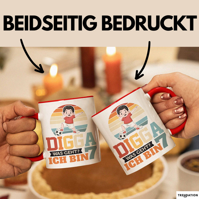 Digga Tasse Geschenk Siebter Geburtstag Lustiger Spruch Was Geht Rot Trendation