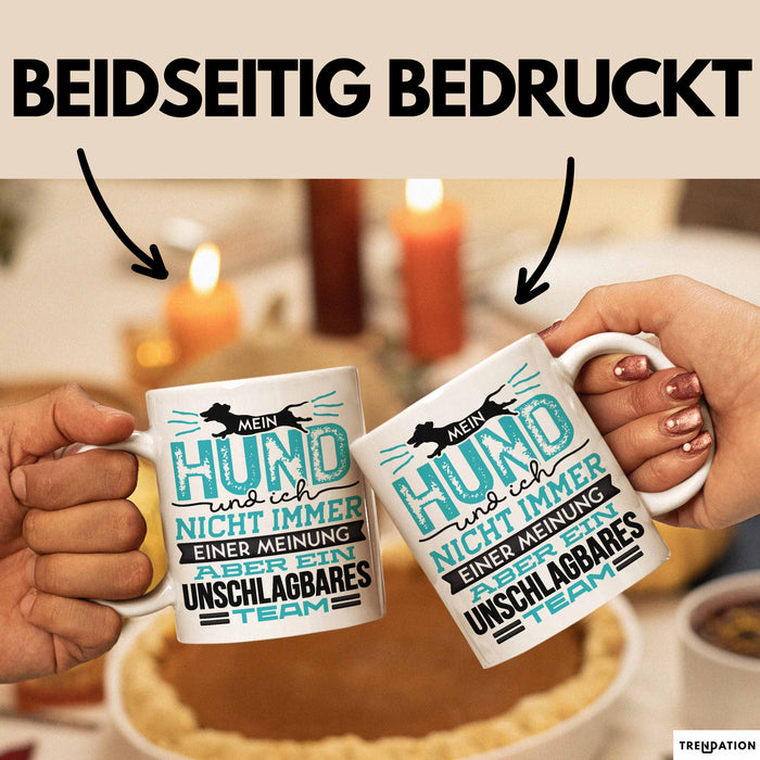 Hund Tasse Geschenk Spruch Lustig Mein Hund Und Ich Team Weiß Trendation