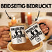 Handwerker Tasse Geschenk für Dachdecker Maler Männer Geschenkidee Problem und Lösung Handwerk Hausmeister Schwarz Trendation