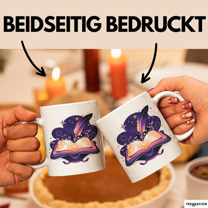 Fantasy Autor Tasse Geschenkidee für Geschichtenerzähler Weiß Trendation