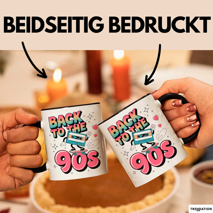 Vintage Retro Musik Tasse Geschenk Zurück in die 90er Geschenkidee Lustig Trendation